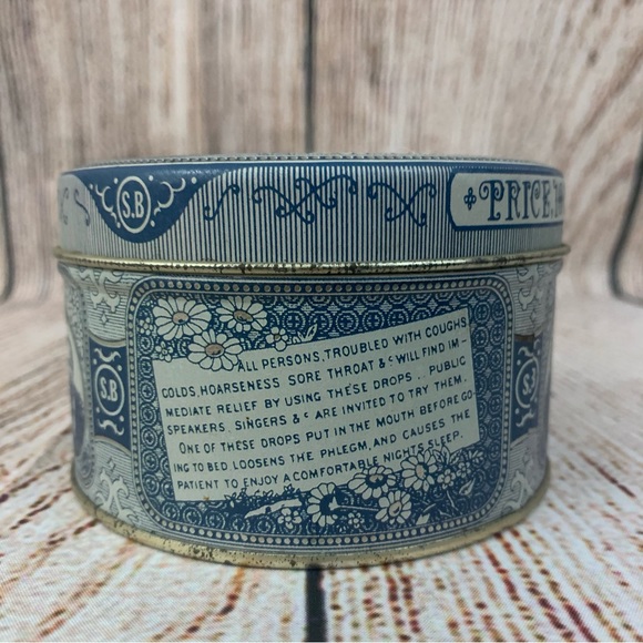 Vintage Smith Bros. Cough Drops Tin Can circle air tight - Picture 3 of 10